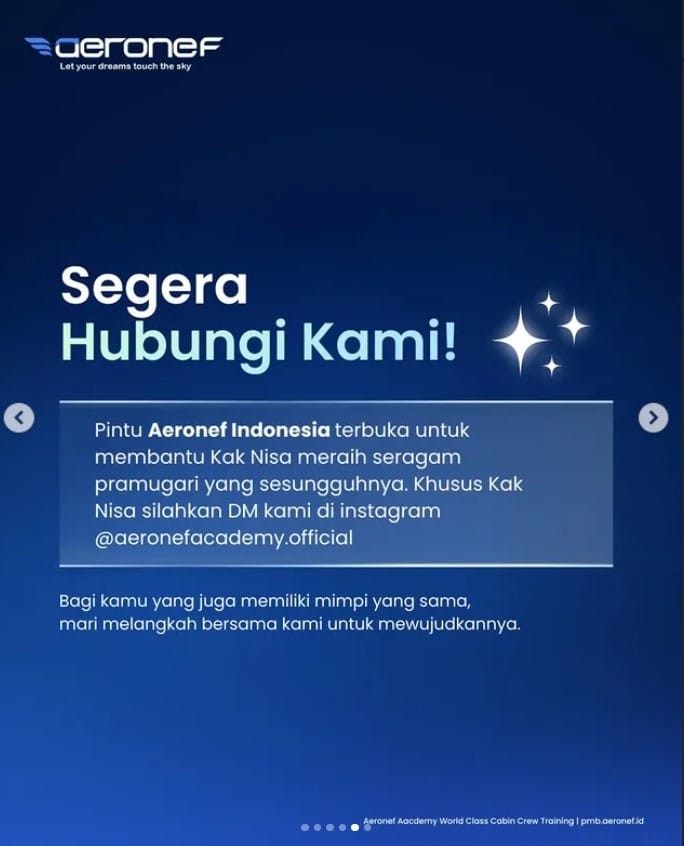 sekolah pramugari gratis adalah empati